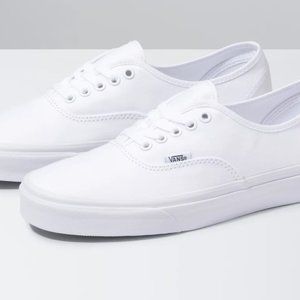 White Vans - lace up